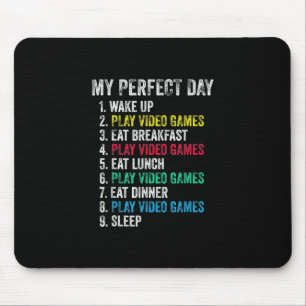 Mein perfekter Tag Videospiele Funny Grandson Game Mousepad