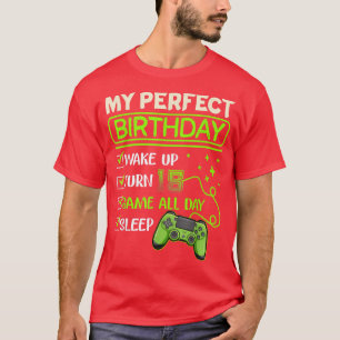 Mein perfekter Tag Videospiele Gaming Geschenke 15 T-Shirt