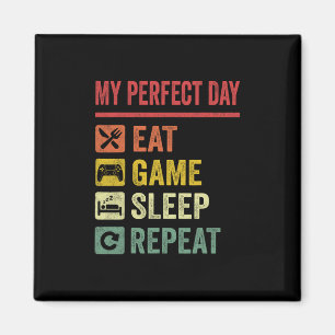 Mein perfekter Tag Videospiele Lustig Cooler Gamer Magnet