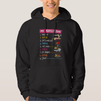 Mein perfekter Tag Weckte auf Quilting und Nähen Hoodie