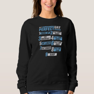 Mein perfekter Tag Weckte Videospiele spielen wied Sweatshirt