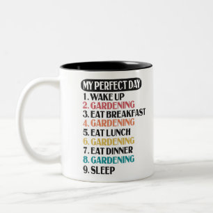 Mein perfektes Gartengärtnergeschenk Zweifarbige Tasse
