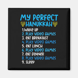Mein perfektes Hanukkah Video Game Chanukah Juden  Magnet