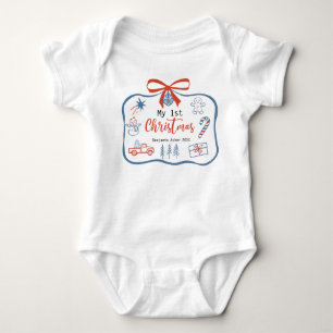 Mein Personalisierter Weihnachtsanzug Baby Strampler