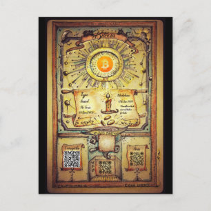 Mein persönliches Bitcoin-HODL Einladungspostkarte