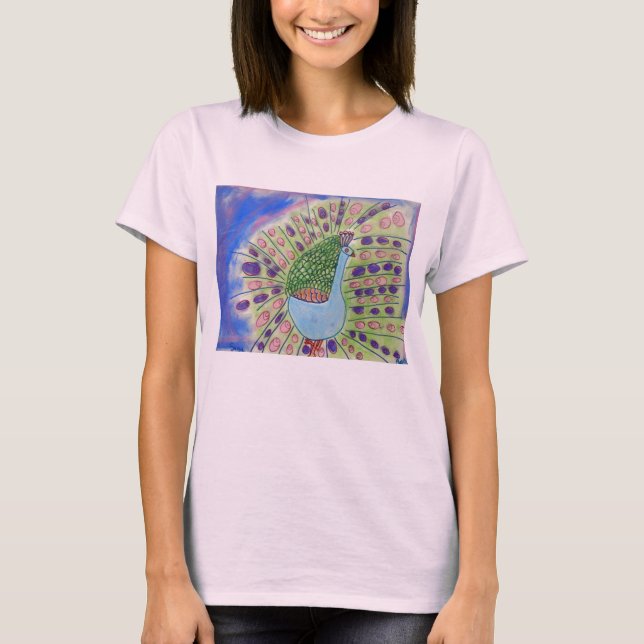 Mein Pfau T-Shirt (Vorderseite)