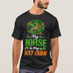 Mein Pferd ist mein Glücksbringer Lustiges Pferd S T-Shirt