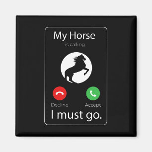 Mein Pferd ruft an, dass ich ein Geschenk für eine Magnet