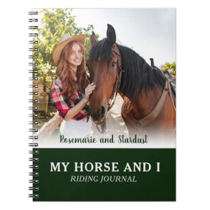 Mein Pferd und ich reiten Journal Personalisiertes Notizblock