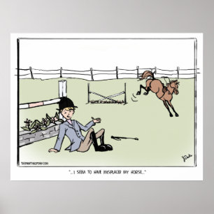 Mein Pferd verlegt Poster