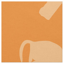 Mein Pfirsichkatzenmonogramm Stoff