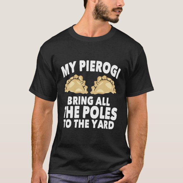 Mein Pierogi bringt alle Polen zum langen Schläfch T-Shirt (Vorderseite)