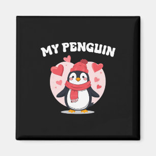 Mein Pinguin Süße Liebe Herzen Valentinstag Romanz Magnet