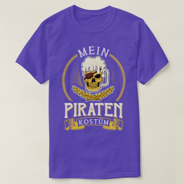 Mein Piraten Kostm Fasching Karneval T-Shirt (Design vorne)