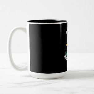 Mein Plattengolf trifft die Bäume Zweifarbige Tasse