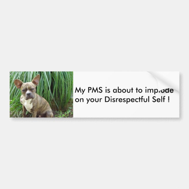 Mein PMS implodiert Autoaufkleber (Vorne)