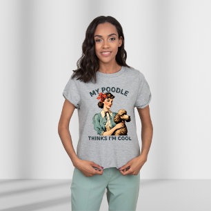 Mein Poodle denkt, ich sei Cool, Vintag T-Shirt