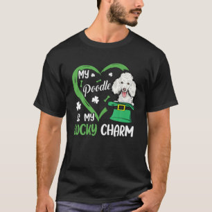 Mein Poodle ist mein glückliches Kleeblatt St Patr T-Shirt