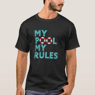Mein Pool Meine Regeln Ocean Swimmer Funny Swimm T-Shirt