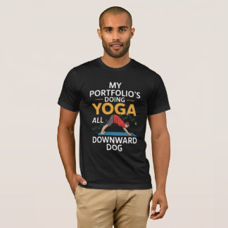 Mein Portfolio macht Yoga ganz nach unten T-Shirt