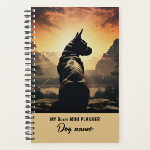 Mein Portrait "Mein eigener Hundename Boxer Breed" Planer