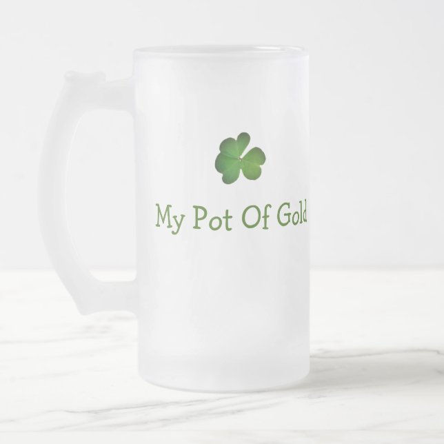 Mein Pot of Gold St. Patrick's Day Beer Tasse (Links)