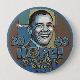 Mein Präsident ist schwarzer Obama-Knopf Button