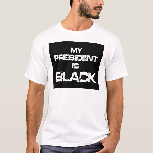 mein Präsident ist schwarzes dunkles Shirt (Vorderseite)