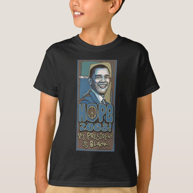 Mein Präsident ist schwarzes Obama-Shirt T-Shirt (Vorderseite)