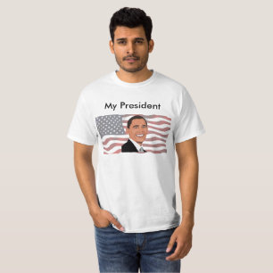 Mein Präsident, Pro Barack Obama US-Flaggenstaat S T-Shirt