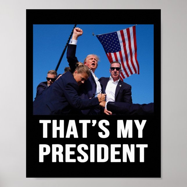 Mein Präsident Trump 2024 Poster (Vorne)