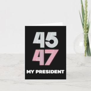 Mein Präsident Trump 45 47 Tag der Amtseinführung Karte