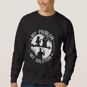 Mein Problem mein Piktogramm Vater Mama Flugzeug Sweatshirt