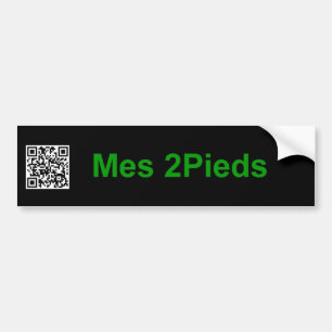 Mein QR Code Kaywa Dan Bizet Bannière Mes2Pieds Autoaufkleber