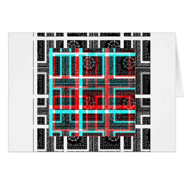 Mein quadratisches Labyrinth-Design (Vorderseite (Horizontal))