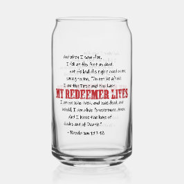 MEIN REDEEMER LEBT Christliches Bibelverse Dosenglas