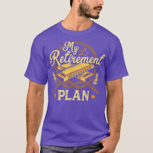 Mein Rente Plan Musikinstrument Mundorgel Ha T-Shirt