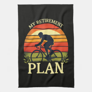 Mein Rentenplan-Fahrrad-Enthusiast Geschirrtuch