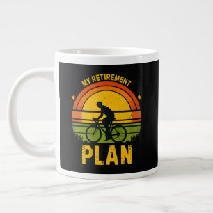 Mein Rentenplan Fahrrad-Enthusiast Jumbo-Tasse