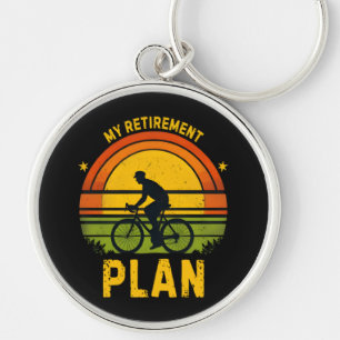 Mein Rentenplan Fahrrad-Enthusiast Schlüsselanhänger