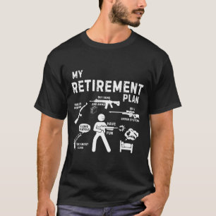 Mein Rentenplan funktioniert mit Weans mit Waffen T-Shirt
