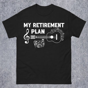 Mein Rentenplan Gitarre Lustige Musiker T-Shirt