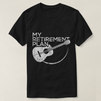 Mein Rentenplan Gitarren-Musik-Design T-Shirt