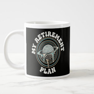 Mein Rentenplan Golf-Rentner Golfer Jumbo-Tasse
