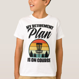 Mein Rentenplan ist auf Kurs Disc Golf Golfen T-Shirt