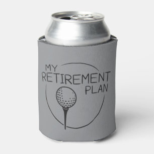 Mein Rentenplan Lustiger Spruch Golfen Golfer Dosenkühler