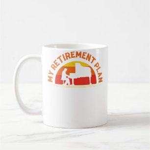 Mein Rentenplan Pianist Klavier Kaffeetasse