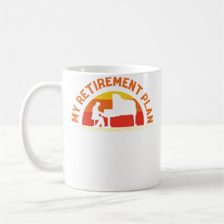 Mein Rentenplan Pianist Klavier Kaffeetasse