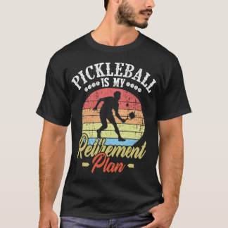 Mein Rentenplan Pickleball Funny Pickleball T-Shirt