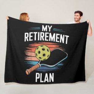 Mein Rentenplan Pickleball-Spieler Fleecedecke
